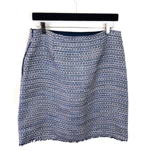 Banana Republic Dresses & Skirts - 🌹Banana Republic Blue Tweed Mini Skirt Sz 10 Tall